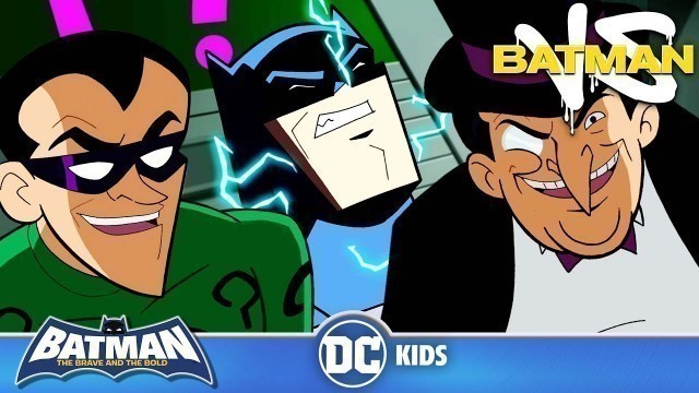 'Batman: The Brave and the Bold | The Penguin & The Riddler VS The Batman! | @dckids'