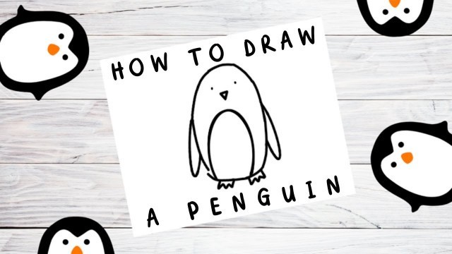 'How to Draw a Penguin | Simple Art Tutorial for Kids | Directed Drawing | Twinkl USA'