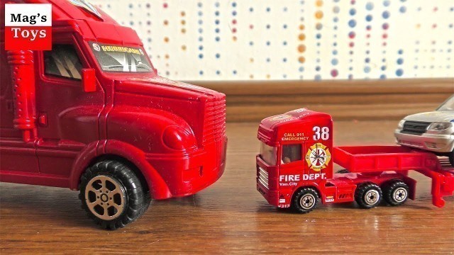 'Car Transporters Video for Kids | Moving Toy Cars from Various Locations'