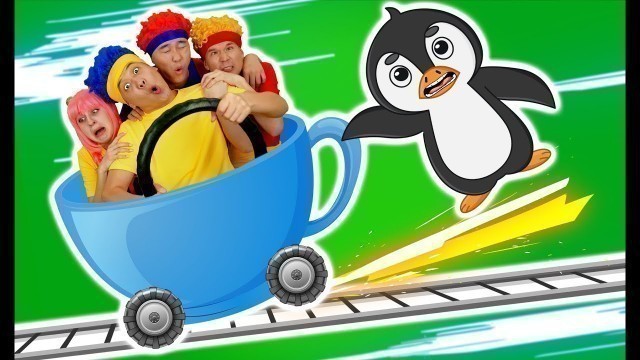 'Rolling, Rolling (Exciting Trip with a Baby Penguin) | D Billions Kids Songs'