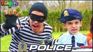 'Policeman Jason Protects Toys with Police Car | Funny Kids Story'