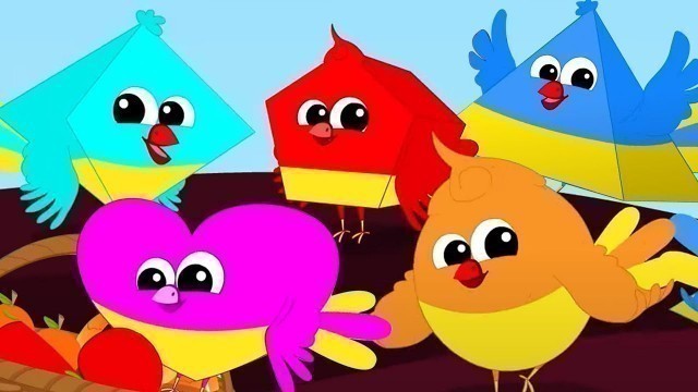 'Five Little Naughty Birds, Learn Numbers + More Kids Rhymes'