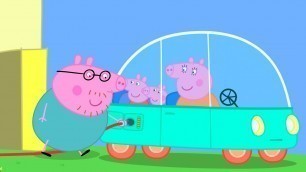 'Peppa Pig And Family Drive An Electric Car! | Kids TV And Stories'