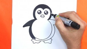 'Penguin Coloring Pages | Art Colors For Kids | Draw Penguin'