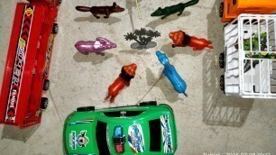 'Gadi wale kartoon | Car Elephant Helicopter Toys Kids Videos'