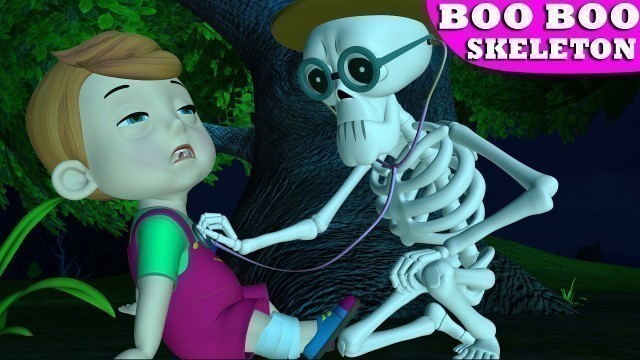 'The Boo Boo Song With Skeleton Doctor | Skeleton Sick Song | Nursery Rhymes For Babies & Kids Songs'