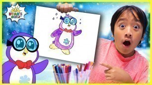 'How to to Draw Peck The Penguin for Kids with Ryan\'s World!'