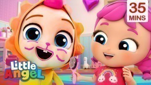 'This is the Way We Play Dress Up + more songs | Little Angel Kids Songs & Nursery Rhymes'