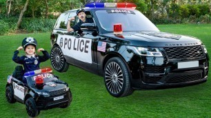 'Five Kids are playing with a real police car + more Children\'s Songs and Videos'