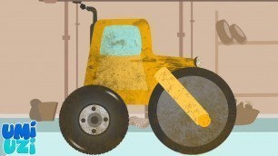 'Road Roller + More Car Wash Videos, Animated Vehicles Cartoon for Kids'