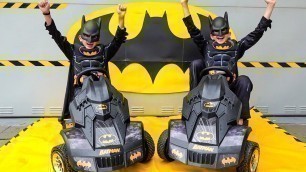 'Vlad and Niki pretend to be Batman and play with Batman Toys'