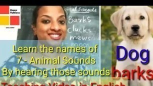 Animal Sounds//Study animal sounds by hearing those sounds//Teaching Video