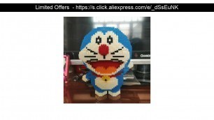 ⭐️ HC Anime Cartoon Doraemon Blue Cat Mini Building Blocks Model Diamond Blocks Bricks Japanese Ani