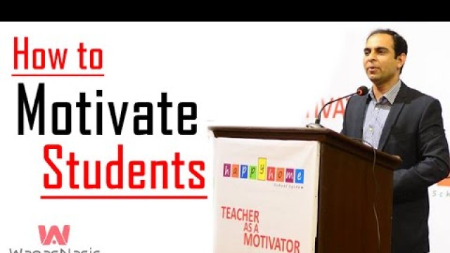 'How to Motivate Students -By Qasim Ali Shah | In Urdu'