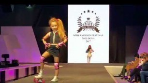 'Kids Fashion Festival Moldova 2017 prezentare a echipamentului sportiv, model Amira Apian !'