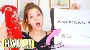 I tried stores I've never been to!! American Eagle Outfitters Shopping & Haul Ep. 2