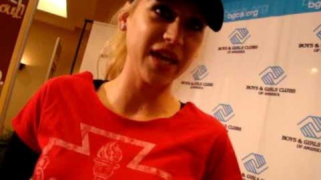 Anna Kournikova interview 5/13/09 Atlanta, Boys and Girls Club appearance