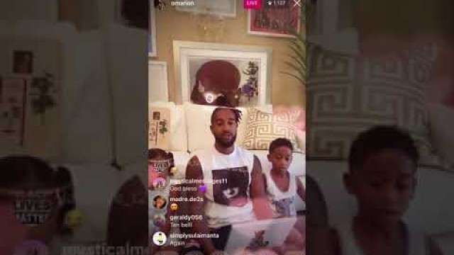 Omarion Reads Positive Affirmations To His Kids (7/31/20)