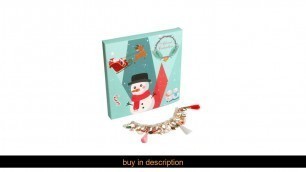 Christmas Advent Calendar Snowman Children's Gift Calendar Box With Fashion Bracelet Jewelry 24 Day