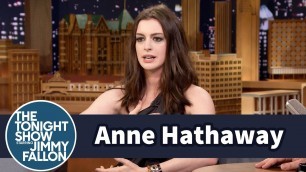 Anne Hathaway Almost Killed Her Kid on a Jungle Gym Slide
