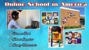 Kids Online School in America | Education | Zoom Class | Sathiya's Vlog.