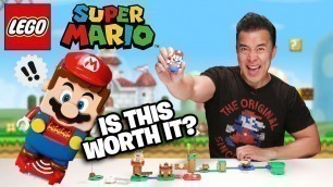 LEGO MARIO JUST FOR KIDS? Adventures with Mario Starter Course Unboxing, Review & Speed Build!