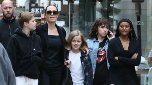 Angelina Jolie Scheming To Escape With Kids From Brad Pitt?