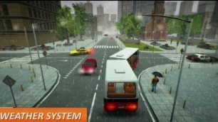 Modern Bus Simulator in Rain Adventure-Kids Games