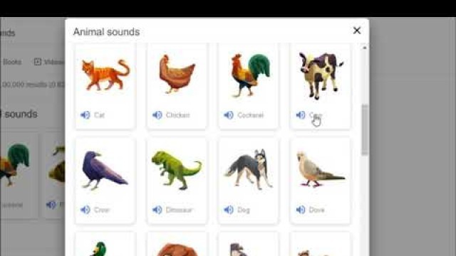 Animal sounds with picture for kids