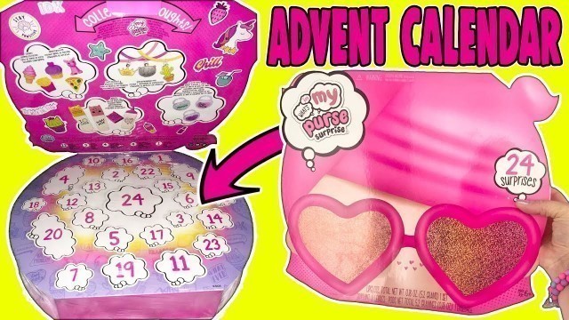 What's In My Purse Surprise 2019 Advent Calendar Toy!  Girls Makeup, Jewelry + School Supplies!