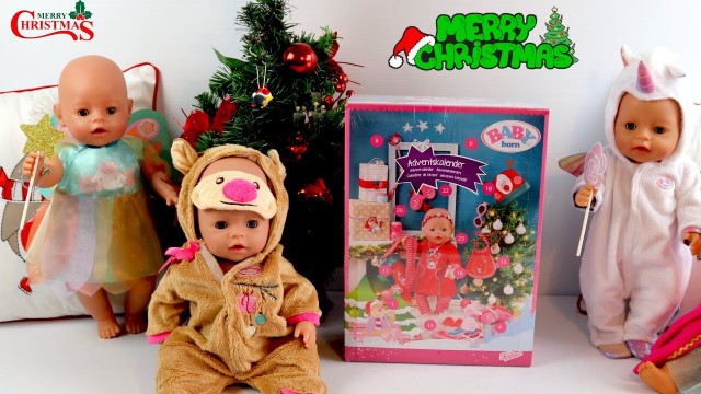 Baby Born Christmas Advent Calendar - 24 Surprise Presents for Baby Dolls, Christmas Songs for Kids