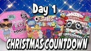 LOL Surprise Dolls, Hatchimals + Ooshies Trolls Advent Calendar Unboxing Day 1 Christmas Countdown