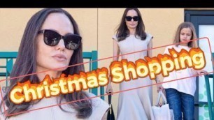 Angelina Jolie Shopping for Christmas 2019 I Angelina Jolie Shops With Kids For Christmas I