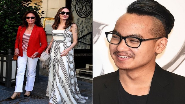 Angelina Jolie dines with godmother jackie bisset as she misses college son Maddox