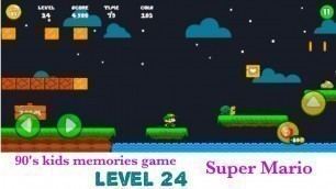 90's kids memories game on Super mario | Bob's World - Super Run | Level 24