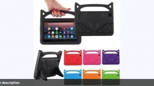 ☑Cat Ear Shockproof Kid Safe Case For Amazon Kindle Fire HD 10 2015/201