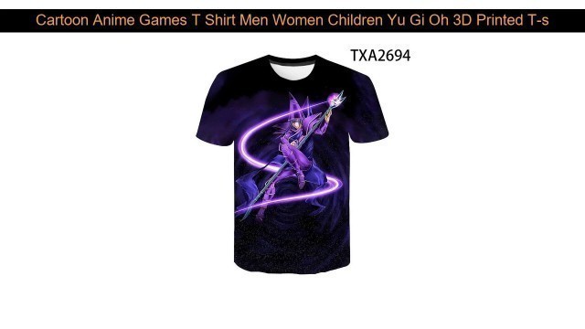 Cartoon Anime Games T Shirt Men Women Children Yu Gi Oh 3D Printed T-shirt Summer Short sleeve Tops