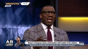 Skip Bayless react to Antonio Brown's IG shows confrontation with mother of his children
