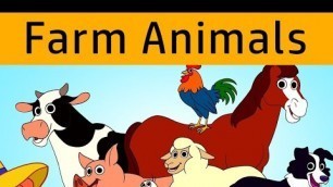 Farm Animals for Kids | English Title with Audio| Cartoon