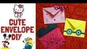 #OrigamiEnvelope DIY to make Beautiful Envelopes | Cartoon Envelope For kids | Activity for kids
