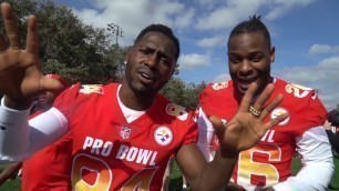 Le'Veon Bell and Antonio Brown Pro Bowl Behind the Scenes!