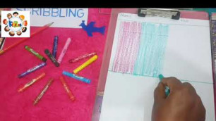 Scribbling activity for kids !how to teach scribbling