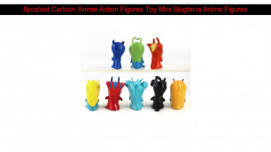 8pcs/set Cartoon Anime Action Figures Toy Mini Slugterra Anime Figures Doll For Children Kids Birth