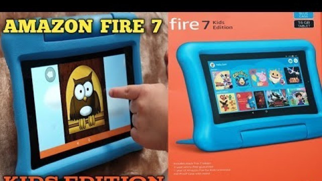 AMAZON FIRE 7 KIDS EDITION || BLUE CASE 16 GB TABLET || UNBOXING & SETTING UP