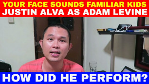Your Face Sounds Familiar Kids: Justin Alva as Adam Levine - Sugar - REACTION