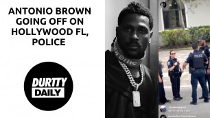 Antonio Brown Going Off On Police While His Baby Mother & Kids Are Present [IG LIVE ALTERCATION]