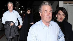 Alec Baldwin and wife Hilaria step out for a romantic kid-free date night in Beverly Hills ... after