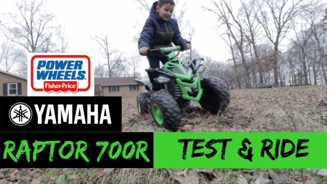 Kids Power Wheels / Yamaha Raptor 700R / Ride & Test / REVIEW / McGregor Family Vlogs