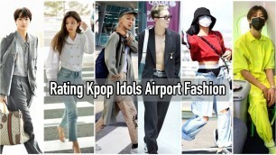'Rating the best kpop idol airport fashion|rated-k'