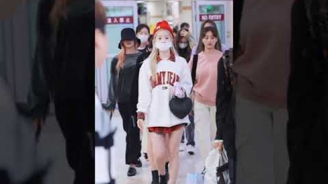 'airport fashion of kpop female idols#kpop#blackpink#itzy#twice#shorts'